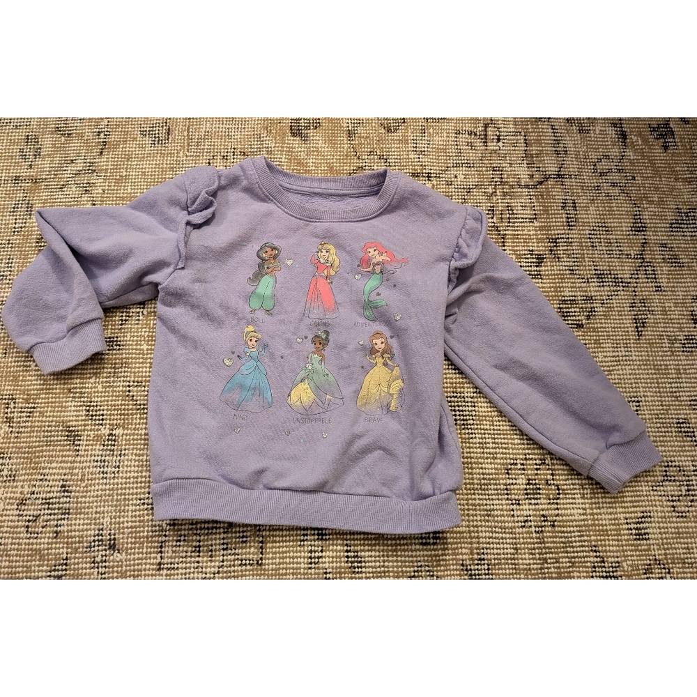 Disney Princess Girls Sweatshirt Size 5T